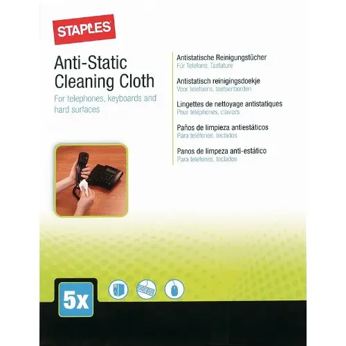 Ściereczki antystatyczne Staples – czystość i ochrona